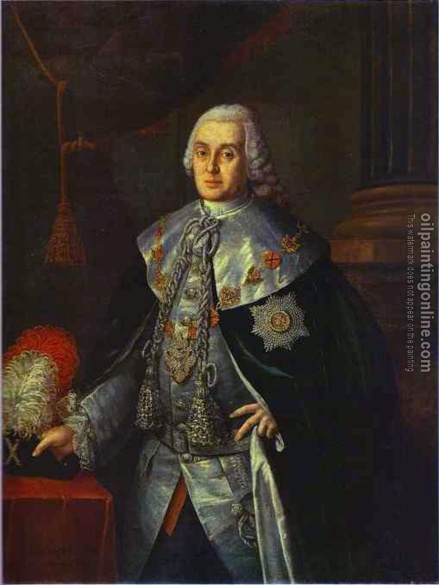 Antropov, Aleksei - Portrait of General in Chief, Count William W.Fermor